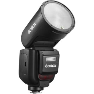 Godox V1 Pro Round Head TTL Flash Speedlight for Canon / Nikon / Sony – 76Ws, 2.4G Wireless, High Speed Sync