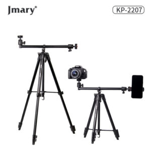 Jmary KP-2207 Overhead & Professional Vlogging 2-in-1 Tripod – Mobile & Camera Tripod for Content Creators