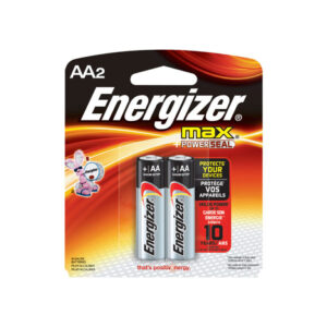 Energizer AA Alkaline Batteries Pack of 2 for Cameras & Devices