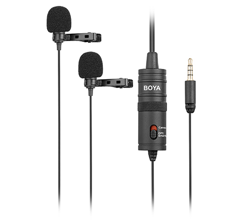 Boya-BY-M1DM-Dual-Lavalier-Universal-microphone