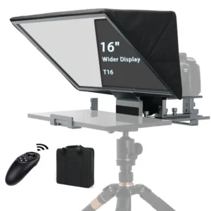 FEELWORLD TP16 16″ Folding Teleprompter – Tablet & Smartphone DSLR Support
