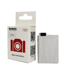Mamen LP-E8 1400mAh Rechargeable Battery for Canon DSLR Cameras