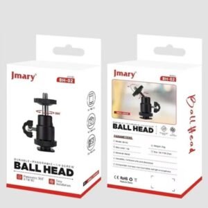 Jmary BH-02 360° Rotating Tripod Ball Head with 1/4 Screw Adapter
