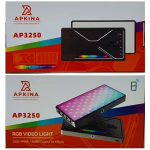 Apkina AP-3250 RGB LED Fill Light for Video, Vlogging & Photography