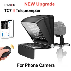 LENSGO TC7 II 7.9″ Foldable Teleprompter – Tablet & Smartphone DSLR Support